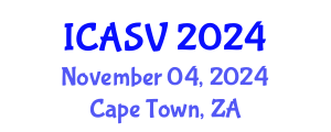 International Conference on Animal Sciences and Veterinary (ICASV) November 04, 2024 - Cape Town, South Africa