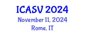 International Conference on Animal Sciences and Veterinary (ICASV) November 11, 2024 - Rome, Italy