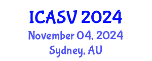International Conference on Animal Sciences and Veterinary (ICASV) November 04, 2024 - Sydney, Australia
