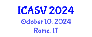 International Conference on Animal Sciences and Veterinary (ICASV) October 10, 2024 - Rome, Italy