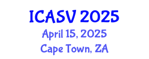 International Conference on Animal Sciences and Veterinary (ICASV) April 15, 2025 - Cape Town, South Africa