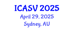 International Conference on Animal Sciences and Veterinary (ICASV) April 29, 2025 - Sydney, Australia