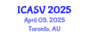 International Conference on Animal Sciences and Veterinary (ICASV) April 05, 2025 - Toronto, Australia