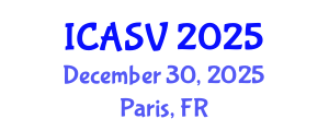 International Conference on Animal Sciences and Veterinary (ICASV) December 30, 2025 - Paris, France