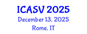 International Conference on Animal Sciences and Veterinary (ICASV) December 13, 2025 - Rome, Italy