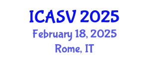 International Conference on Animal Sciences and Veterinary (ICASV) February 18, 2025 - Rome, Italy