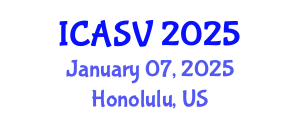 International Conference on Animal Sciences and Veterinary (ICASV) January 07, 2025 - Honolulu, United States