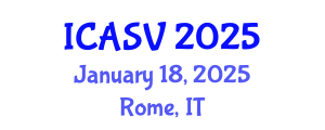 International Conference on Animal Sciences and Veterinary (ICASV) January 18, 2025 - Rome, Italy