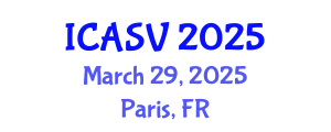 International Conference on Animal Sciences and Veterinary (ICASV) March 29, 2025 - Paris, France