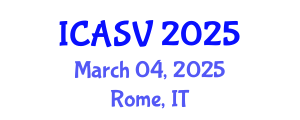 International Conference on Animal Sciences and Veterinary (ICASV) March 04, 2025 - Rome, Italy