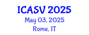 International Conference on Animal Sciences and Veterinary (ICASV) May 03, 2025 - Rome, Italy