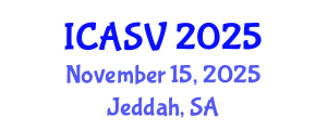 International Conference on Animal Sciences and Veterinary (ICASV) November 15, 2025 - Jeddah, Saudi Arabia