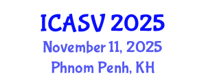 International Conference on Animal Sciences and Veterinary (ICASV) November 11, 2025 - Phnom Penh, Cambodia