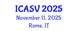 International Conference on Animal Sciences and Veterinary (ICASV) November 11, 2025 - Rome, Italy