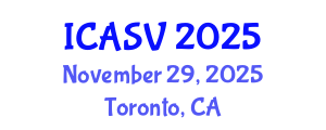International Conference on Animal Sciences and Veterinary (ICASV) November 29, 2025 - Toronto, Canada