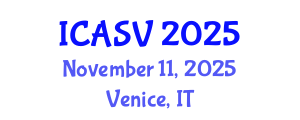 International Conference on Animal Sciences and Veterinary (ICASV) November 11, 2025 - Venice, Italy