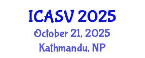International Conference on Animal Sciences and Veterinary (ICASV) October 21, 2025 - Kathmandu, Nepal