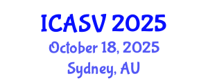 International Conference on Animal Sciences and Veterinary (ICASV) October 18, 2025 - Sydney, Australia