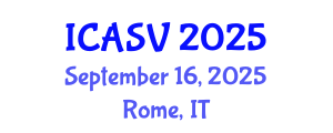 International Conference on Animal Sciences and Veterinary (ICASV) September 16, 2025 - Rome, Italy