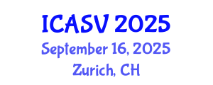 International Conference on Animal Sciences and Veterinary (ICASV) September 16, 2025 - Zurich, Switzerland