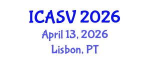 International Conference on Animal Sciences and Veterinary (ICASV) April 13, 2026 - Lisbon, Portugal International Conference on Animal Sciences and Veterinary (ICASV) April 13, 2026 - Lisbon, Portugal