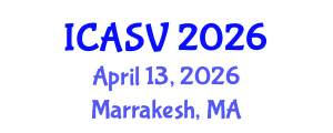 International Conference on Animal Sciences and Veterinary (ICASV) April 13, 2026 - Marrakesh, Morocco International Conference on Animal Sciences and Veterinary (ICASV) April 13, 2026 - Marrakesh, Morocco