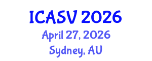 International Conference on Animal Sciences and Veterinary (ICASV) April 27, 2026 - Sydney, Australia International Conference on Animal Sciences and Veterinary (ICASV) April 27, 2026 - Sydney, Australia