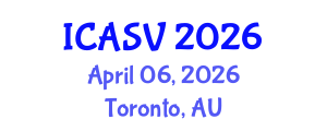 International Conference on Animal Sciences and Veterinary (ICASV) April 06, 2026 - Toronto, Australia International Conference on Animal Sciences and Veterinary (ICASV) April 06, 2026 - Toronto, Australia