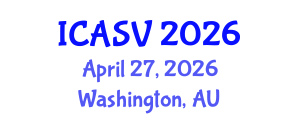 International Conference on Animal Sciences and Veterinary (ICASV) April 27, 2026 - Washington, Australia International Conference on Animal Sciences and Veterinary (ICASV) April 27, 2026 - Washington, Australia