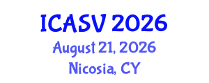 International Conference on Animal Sciences and Veterinary (ICASV) August 21, 2026 - Nicosia, Cyprus International Conference on Animal Sciences and Veterinary (ICASV) August 21, 2026 - Nicosia, Cyprus