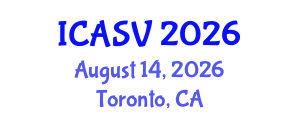 International Conference on Animal Sciences and Veterinary (ICASV) August 14, 2026 - Toronto, Canada International Conference on Animal Sciences and Veterinary (ICASV) August 14, 2026 - Toronto, Canada
