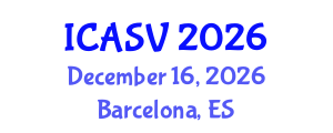 International Conference on Animal Sciences and Veterinary (ICASV) December 16, 2026 - Barcelona, Spain International Conference on Animal Sciences and Veterinary (ICASV) December 16, 2026 - Barcelona, Spain