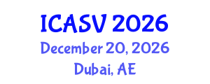 International Conference on Animal Sciences and Veterinary (ICASV) December 20, 2026 - Dubai, United Arab Emirates International Conference on Animal Sciences and Veterinary (ICASV) December 20, 2026 - Dubai, United Arab Emirates