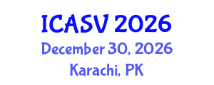 International Conference on Animal Sciences and Veterinary (ICASV) December 30, 2026 - Karachi, Pakistan International Conference on Animal Sciences and Veterinary (ICASV) December 30, 2026 - Karachi, Pakistan