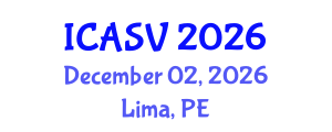 International Conference on Animal Sciences and Veterinary (ICASV) December 02, 2026 - Lima, Peru International Conference on Animal Sciences and Veterinary (ICASV) December 02, 2026 - Lima, Peru