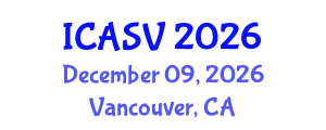 International Conference on Animal Sciences and Veterinary (ICASV) December 09, 2026 - Vancouver, Canada International Conference on Animal Sciences and Veterinary (ICASV) December 09, 2026 - Vancouver, Canada