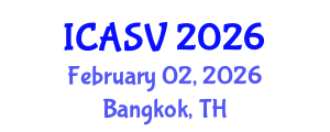 International Conference on Animal Sciences and Veterinary (ICASV) February 02, 2026 - Bangkok, Thailand International Conference on Animal Sciences and Veterinary (ICASV) February 02, 2026 - Bangkok, Thailand