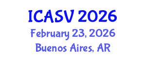International Conference on Animal Sciences and Veterinary (ICASV) February 23, 2026 - Buenos Aires, Argentina International Conference on Animal Sciences and Veterinary (ICASV) February 23, 2026 - Buenos Aires, Argentina