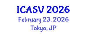 International Conference on Animal Sciences and Veterinary (ICASV) February 23, 2026 - Tokyo, Japan International Conference on Animal Sciences and Veterinary (ICASV) February 23, 2026 - Tokyo, Japan