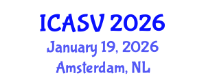 International Conference on Animal Sciences and Veterinary (ICASV) January 19, 2026 - Amsterdam, Netherlands International Conference on Animal Sciences and Veterinary (ICASV) January 19, 2026 - Amsterdam, Netherlands