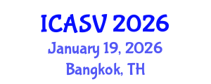 International Conference on Animal Sciences and Veterinary (ICASV) January 19, 2026 - Bangkok, Thailand International Conference on Animal Sciences and Veterinary (ICASV) January 19, 2026 - Bangkok, Thailand