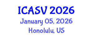 International Conference on Animal Sciences and Veterinary (ICASV) January 05, 2026 - Honolulu, United States International Conference on Animal Sciences and Veterinary (ICASV) January 05, 2026 - Honolulu, United States