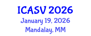 International Conference on Animal Sciences and Veterinary (ICASV) January 19, 2026 - Mandalay, Myanmar