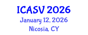 International Conference on Animal Sciences and Veterinary (ICASV) January 12, 2026 - Nicosia, Cyprus International Conference on Animal Sciences and Veterinary (ICASV) January 12, 2026 - Nicosia, Cyprus