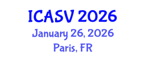 International Conference on Animal Sciences and Veterinary (ICASV) January 26, 2026 - Paris, France International Conference on Animal Sciences and Veterinary (ICASV) January 26, 2026 - Paris, France