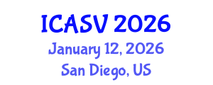 International Conference on Animal Sciences and Veterinary (ICASV) January 12, 2026 - San Diego, United States International Conference on Animal Sciences and Veterinary (ICASV) January 12, 2026 - San Diego, United States