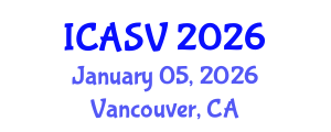 International Conference on Animal Sciences and Veterinary (ICASV) January 05, 2026 - Vancouver, Canada International Conference on Animal Sciences and Veterinary (ICASV) January 05, 2026 - Vancouver, Canada