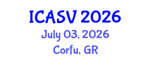 International Conference on Animal Sciences and Veterinary (ICASV) July 03, 2026 - Corfu, Greece International Conference on Animal Sciences and Veterinary (ICASV) July 03, 2026 - Corfu, Greece