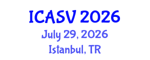 International Conference on Animal Sciences and Veterinary (ICASV) July 29, 2026 - Istanbul, Turkey International Conference on Animal Sciences and Veterinary (ICASV) July 29, 2026 - Istanbul, Turkey