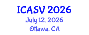 International Conference on Animal Sciences and Veterinary (ICASV) July 12, 2026 - Ottawa, Canada International Conference on Animal Sciences and Veterinary (ICASV) July 12, 2026 - Ottawa, Canada